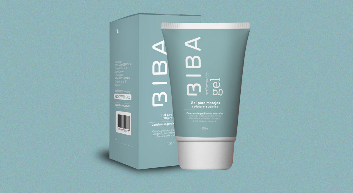 Gel para dolor de rodilla muscular y articular BIba Well con árnica, caléndula y castaño de indias