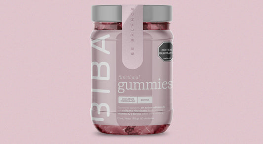 Gomitas con biotina y colágeno BIBA Beauty para apoyar articulaciones, piel y uñas